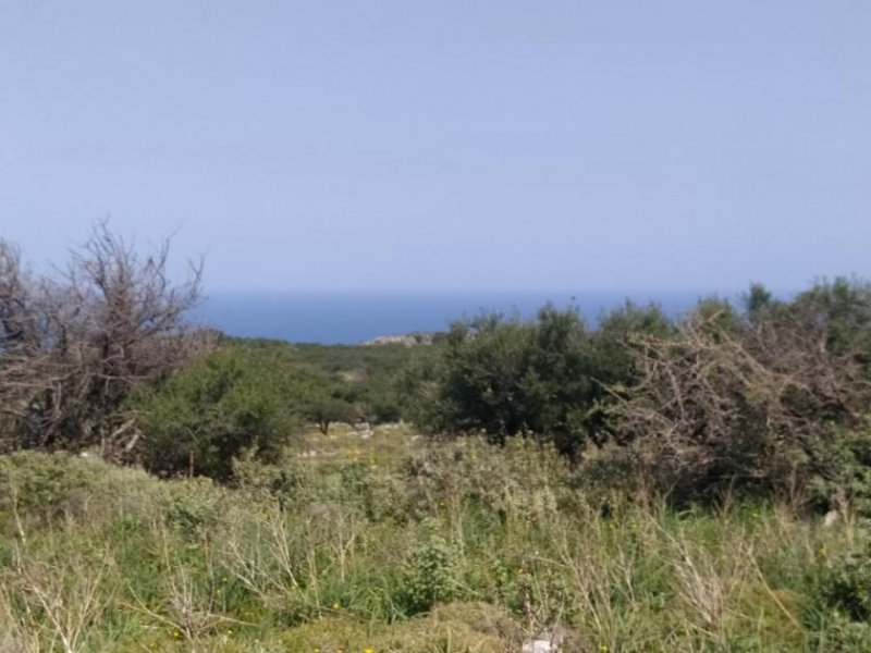 Kokkino Chorio Unglaublicher Meerblick von seltener Stelle neben einem Berg auf Kreta Grundstück kaufen